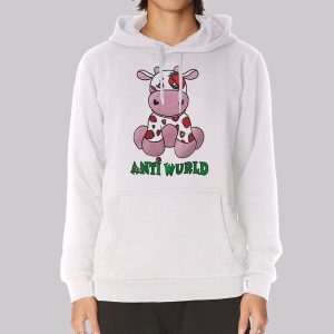 Antiwurld Strawberry Cow Print Sweatshirt