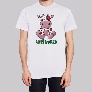 Antiwurld Strawberry Cow Print Sweatshirt 2 Antiwurld Strawberry Cow Print Sweatshirt 3