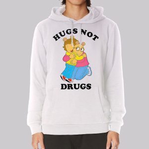 Arthur Meme Hugs Not Drugs Sweatshirt