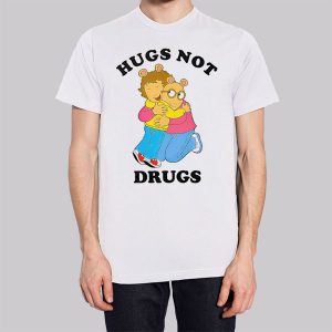 Arthur Meme Hugs Not Drugs Sweatshirt 3