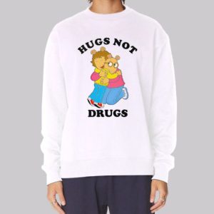 Arthur Meme Hugs Not Drugs Sweatshirt 4