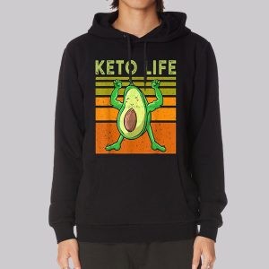 Avocado Flexing Keto Memes Funny Sweatshirt