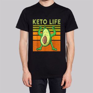 Avocado Flexing Keto Memes Funny Sweatshirt 3