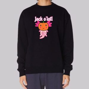 Axolotl Pumpkin Jack Olotl Halloween Sweatshirt 4