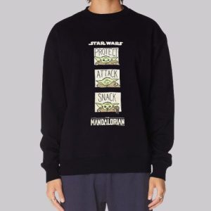 Baby Yoda Attack Snack Sweatshirt 4