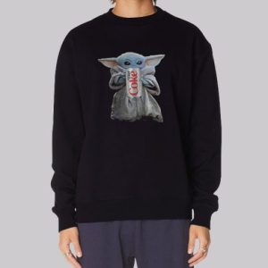Baby Yoda Hug Diet Coke Sweatshirt 4