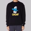 Back Smurf Merch Graphic Cartoon Sweatshirt