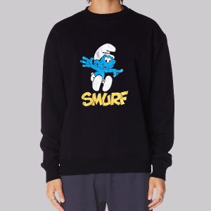 Back Smurf Merch Graphic Cartoon Sweatshirt
