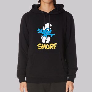 Back Smurf Merch Graphic Cartoon Sweatshirt