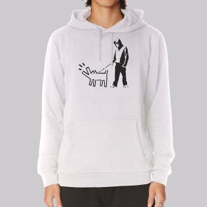 Banksy Drawing Dog Man Sweatshirt