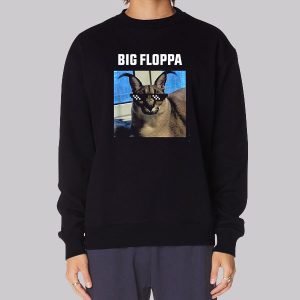 Big Floppa Meme Cat Sweatshirt