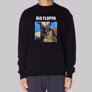 Big Floppa Meme Cat Sweatshirt 4