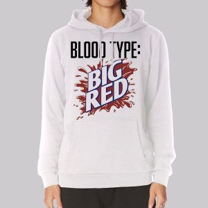 Big Red Soda Pop Drink Logo Funny Blood Type Parody Sweatshirt