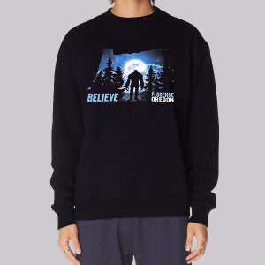 Bigfoot Shadow Believe Florence Oregon Sweatshirt