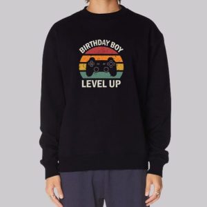 Birthday Boy Level up Gamer Sweatshirt 4