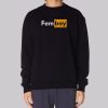 Black Femboy Funny Hub Sweatshirt