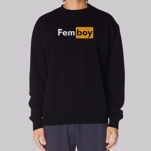 Black Femboy Funny Hub Sweatshirt