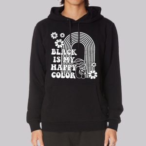 Black Is My Happy Color Retro Sweatshirt