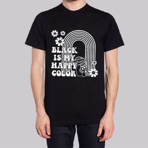 Black Is My Happy Color Retro Sweatshirt 3