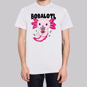 Bobalotl Kawaii Axolotl Drinking Boba Sweatshirt 2 Bobalotl Kawaii Axolotl Drinking Boba Sweatshirt 3