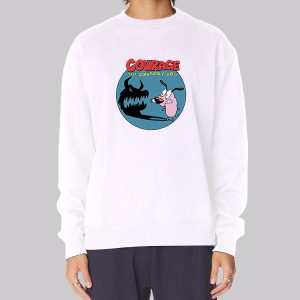 Boo Courage the Cowardly Dog Sweatshirt
