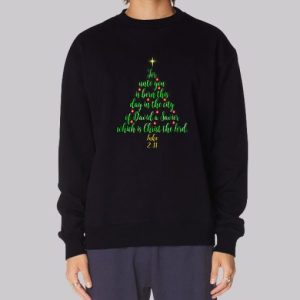 Born a Savior Christian Christmas Sweatshirt 4