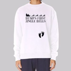 Bump First Juggle Bells Christmas Pregnancy Sweatshirt 4
