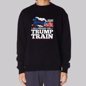 Buy All Aboard the Trump Train Sweatshirt 4