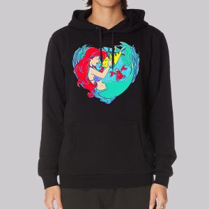 Cartoon Ariel Flounder Little Mermaid Sweatshirt
