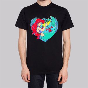 Cartoon Ariel Flounder Little Mermaid Sweatshirt 3