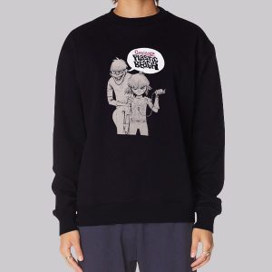 Cartoon Gorillaz Plastic Beach Sweatshirt