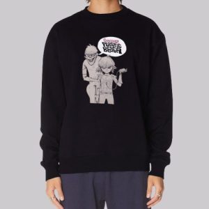 Cartoon Gorillaz Plastic Beach Sweatshirt 4