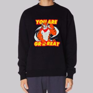 Cartoon Tiger You Are Great Sweatshirt 4