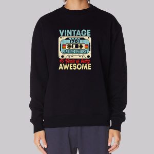 Cassette Tape Vintage 1981 Sweatshirt Cassette Tape Vintage 1981 Sweatshirt