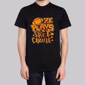 Cheer Football He Plays She Cheers Sweatshirt 2 Cheer Football He Plays She Cheers Sweatshirt 3