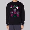 Chibi Soldiers 456 Hangul Squid Game Sweatshirt