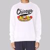 Chicago Style Vintage Hot Dog Sweatshirt