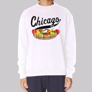 Chicago Style Vintage Hot Dog Sweatshirt