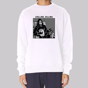 Chilling Killing Scary Movie Ghostface Sweatshirt