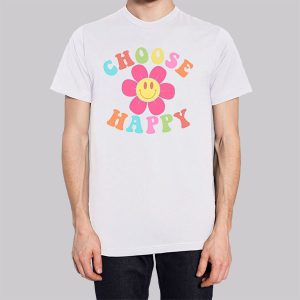Choose Happy Colorful Smiley Flower Sweatshirt 2 Choose Happy Colorful Smiley Flower Sweatshirt 3