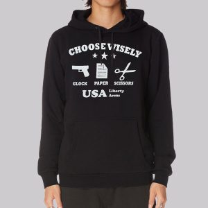 Choose Wisely Glock Paper Scissors Sweatshirt