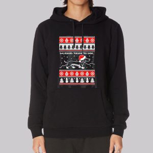Christmas Dog Dachshund through the Snow Sweatshirt