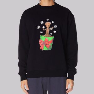 Christmas Galaxy Greeting Groot Sweatshirt Christmas Galaxy Greeting Groot Sweatshirt