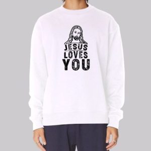 Christmas Jesus Loves You Sweatshirt 3 Christmas Jesus Loves You Sweatshirt 4