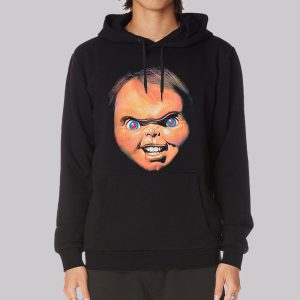 Chucky Face Filter Horror Silkscreen Sweatshirt