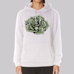 Classic Design 100 Dollar Bill Rose Sweatshirt