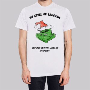 Classic Grinch My Level of Sarcasm Sweatshirt 2 Classic Grinch My Level of Sarcasm Sweatshirt 3