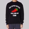 Clever Names for Chili Red Pepper Hotties Sweatshirt