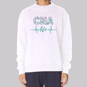 Cna Day CNA Life Heartbeat Sweatshirt Cna Day CNA Life Heartbeat Sweatshirt