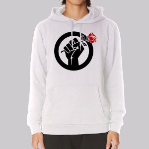 Communism Fist Red Rose Sweatshirt